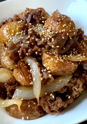 皮ごと食べよう！新じゃがと牛肉の甘辛煮-レシピのメイン写真