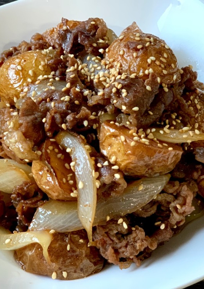 皮ごと食べよう！新じゃがと牛肉の甘辛煮-レシピのメイン写真