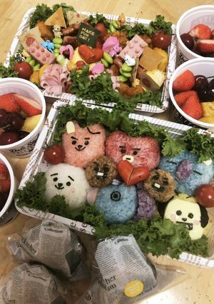 キャラ弁防弾少年団バンタンBT21-レシピのメイン写真