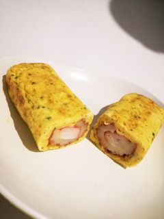 カニカマ竹輪の卵焼き-レシピのメイン写真