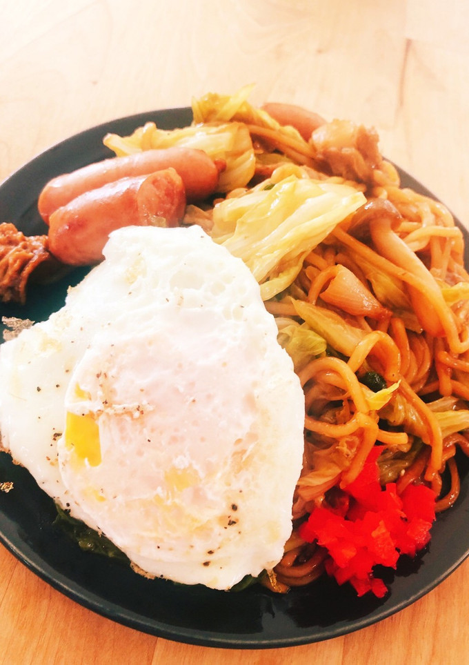 簡単★野菜たっぷりエビホタテ焼きそば-レシピのメイン写真