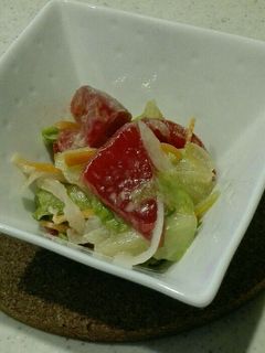 減塩 トマトのごま酢和え-レシピのメイン写真