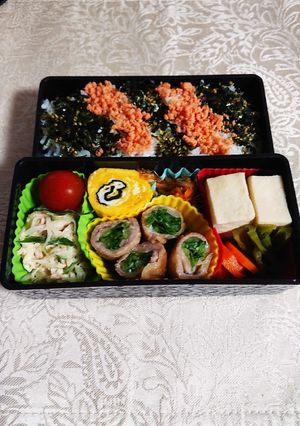 豚肉のキャベツ巻きを入れたお弁当です。-レシピのメイン写真