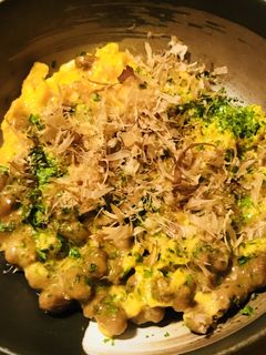 毎日の納豆●納豆入りスクランブルエッグ-レシピのメイン写真