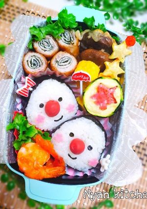 簡単♪『小梅でおにぎりちゃん』弁当♡-レシピのメイン写真