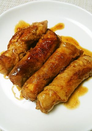 豚巻き絹厚揚げのしょうが焼き-レシピのメイン写真