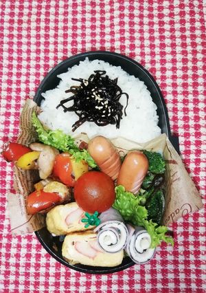 高校男子弁当♡豚肉のパプリカ巻き6/7-レシピのメイン写真