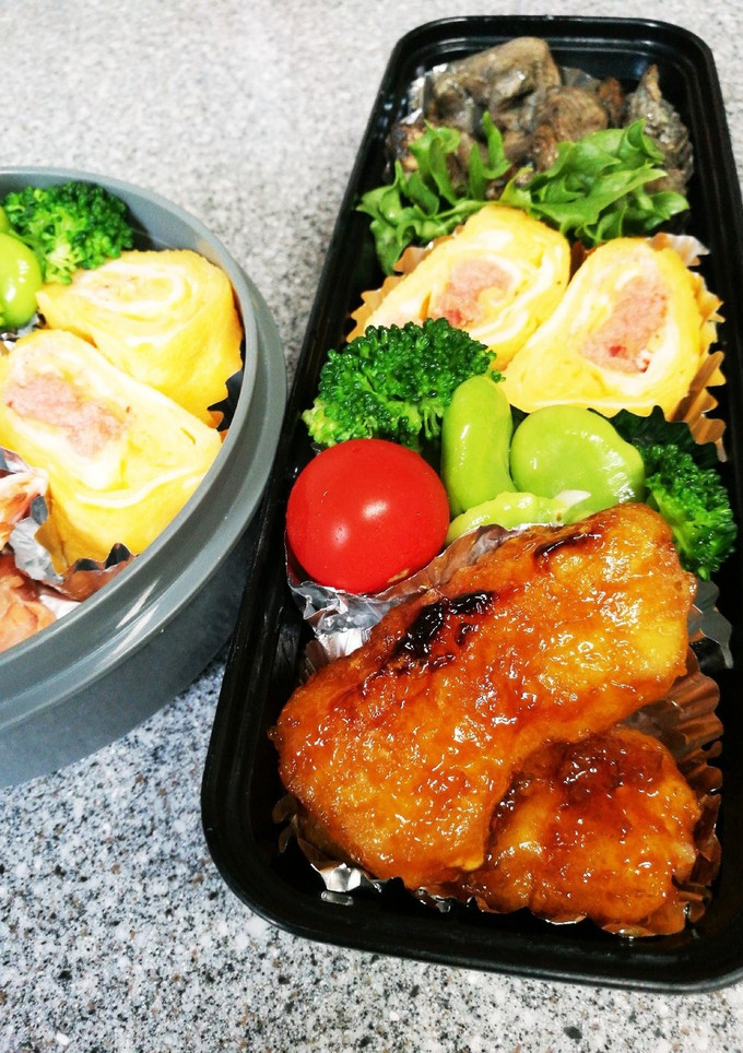 今日は楽しちゃおう♪中学生男子お弁当-レシピのメイン写真