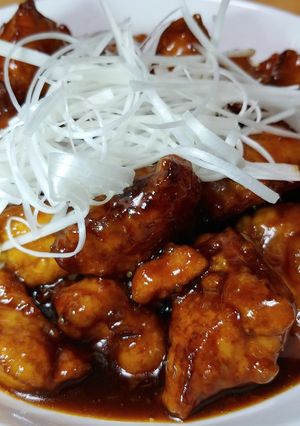 モウカザメで黒酢酢サメ(北京風)-レシピのメイン写真