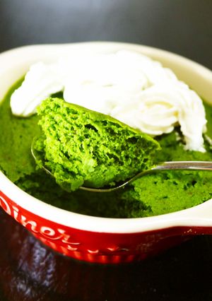 レンジ☆おからパウダーで抹茶ケーキ風-レシピのメイン写真