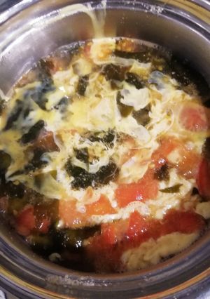 ふわふわトマト入り中華スープ-レシピのメイン写真