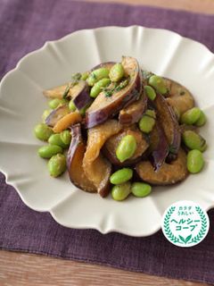 なすと枝豆のしそ味噌炒め-レシピのメイン写真