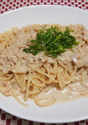玉ねぎとシーチキンの味噌マヨパスタ-レシピのメイン写真