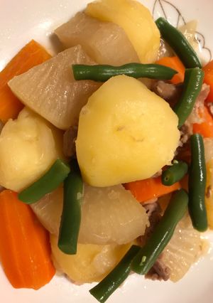 いろいろ野菜の肉じゃが-レシピのメイン写真