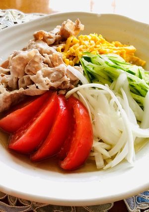 しらたきで作るさっぱりサラダ冷麺-レシピのメイン写真