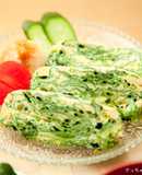 ほうれん草のだし巻き卵風⁂簡単ノンオイル