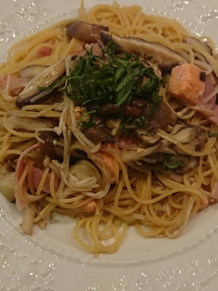 きのこパスタ☆サーモンとベーコン入り♪-レシピのメイン写真