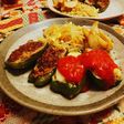 ピーマンの肉詰め オーブン