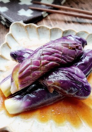 レンジde蒸しなす！梅ポン漬け-レシピのメイン写真