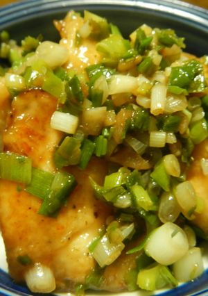 小ねぎ大量消費のポンささみ焼き-レシピのメイン写真