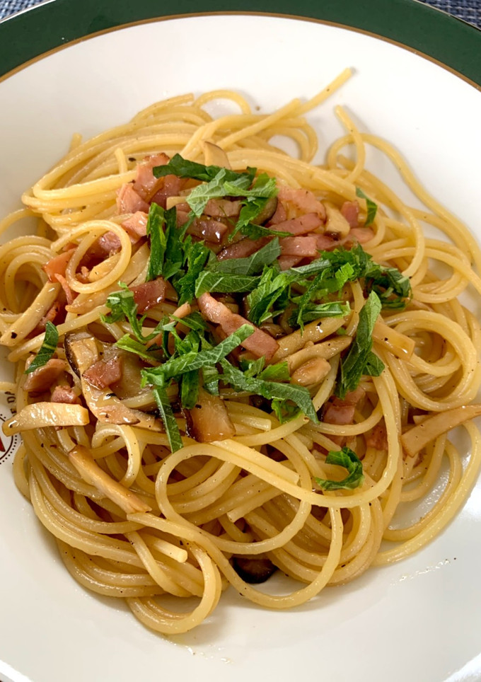 超簡単！！きのことベーコンの和風パスタ-レシピのメイン写真