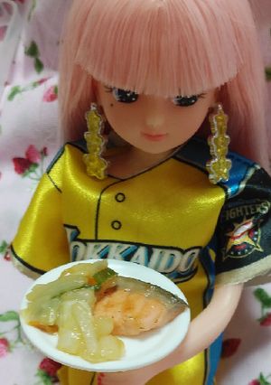リカちゃんサイズ♡ちゃんちゃん焼きꕤ*.-レシピのメイン写真