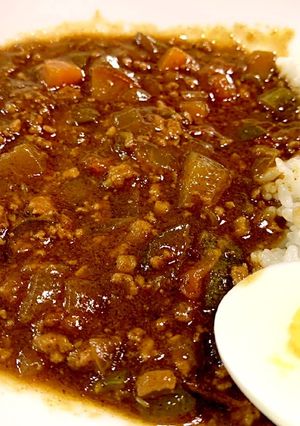 夏野菜のキーマカレー-レシピのメイン写真