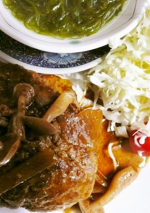 今夜はハンバーグ☆　ドンキー風味付けです-レシピのメイン写真
