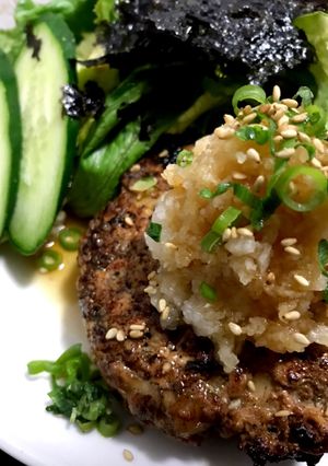 まかない～梅しそ和風バーグ～-レシピのメイン写真