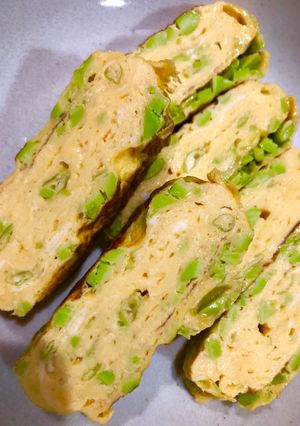 簡単 枝豆入 卵焼き-レシピのメイン写真