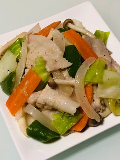きざみねぎ塩&にんにくの豚バラ肉野菜炒め-レシピのメイン写真