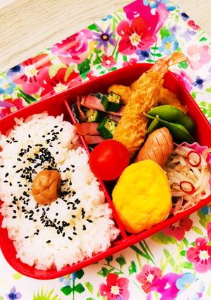 ヘルシー☆野菜たっぷりもち麦ご飯弁当-レシピのメイン写真
