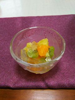 季節のフルーツ寒天ゼリー-レシピのメイン写真