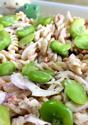 そら豆と鮭フレークのマカロニサラダ-レシピのメイン写真