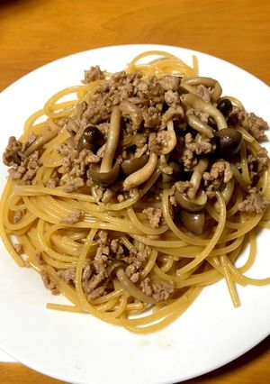 やみつき！豚しめじのバター醤油パスタ-レシピのメイン写真
