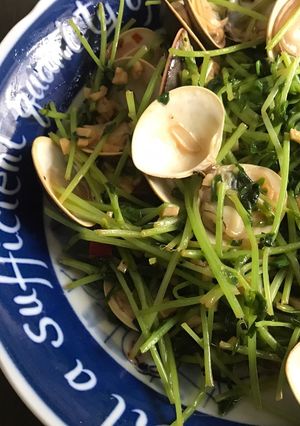 はまぐりと豆苗のちょイタリアンな酒蒸し-レシピのメイン写真