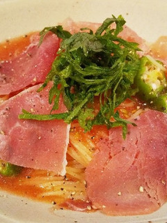 お手軽☆すりおろしトマトで冷製パスタ-レシピのメイン写真