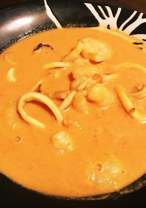 エビとイカのトマトクリームスープ-レシピのメイン写真