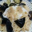 素麺にナスと長芋とろろのっけ(^-^)
