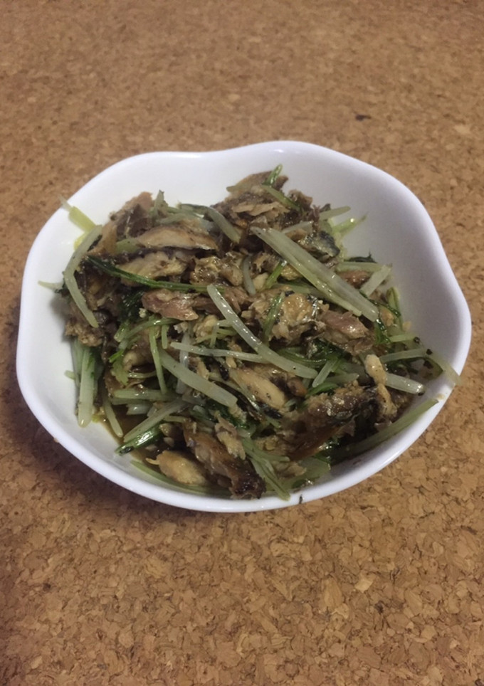 水菜とイワシの炒め煮-レシピのメイン写真