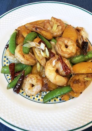ビワと海老の四川風炒め-レシピのメイン写真