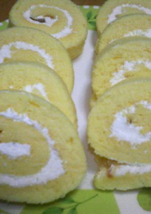 天ぷら粉で作るロールケーキ-レシピのメイン写真