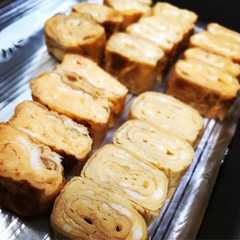รูปของ お弁当に♪冷凍卵焼き