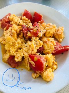 ★簡単!卵とチーズとトマト炒め★-レシピのメイン写真