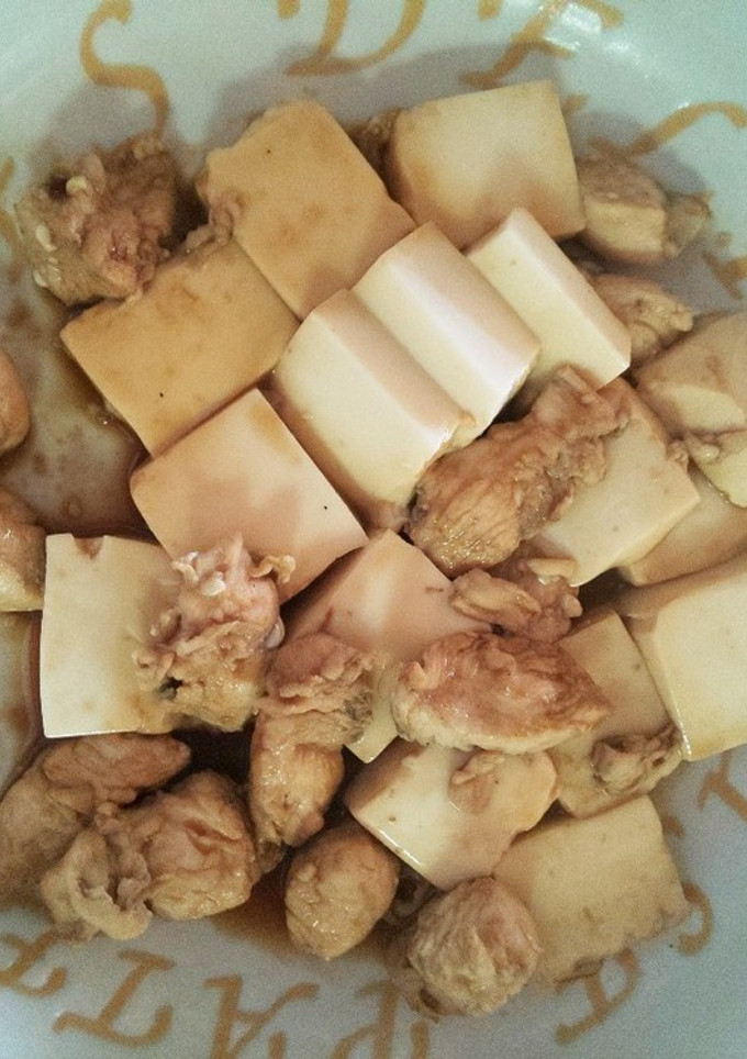 鶏肉とお豆腐のささっと煮-レシピのメイン写真