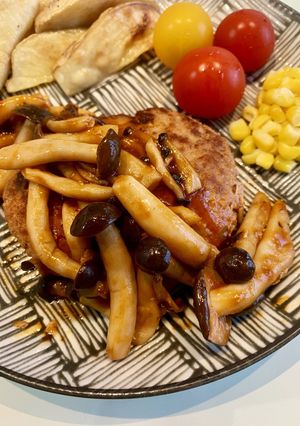 ハンバーグ-レシピのメイン写真
