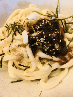 ショートカット●ぶっかけ風もずくうどん-レシピのメイン写真