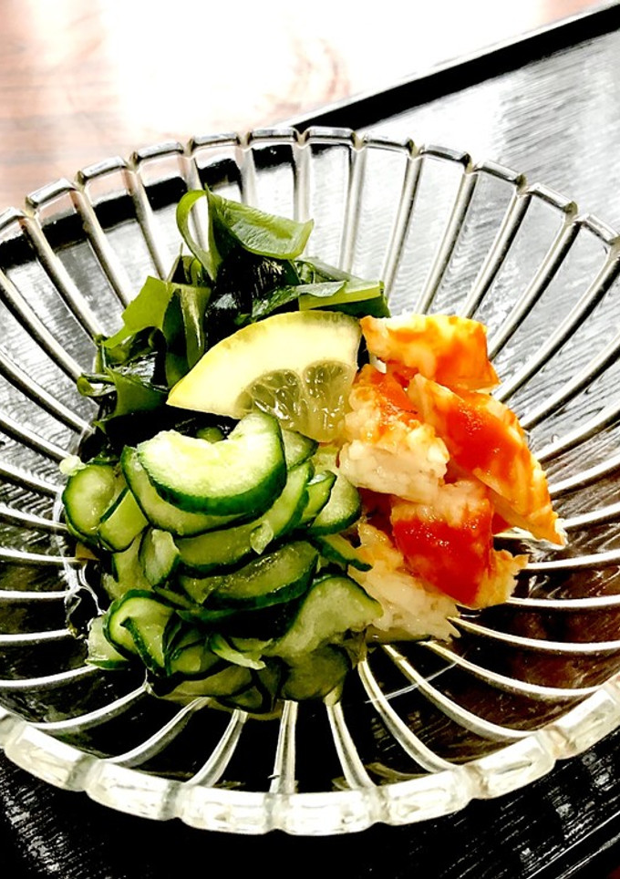 鮮やか☆胡瓜とワカメ・カニカマの酢の物-レシピのメイン写真