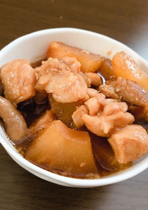 鶏肉とパインの黄金のタレ煮込み♬-レシピのメイン写真