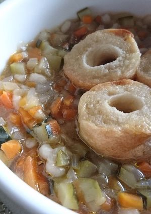 フフフ…もち麦と野菜、食べるスープ-レシピのメイン写真